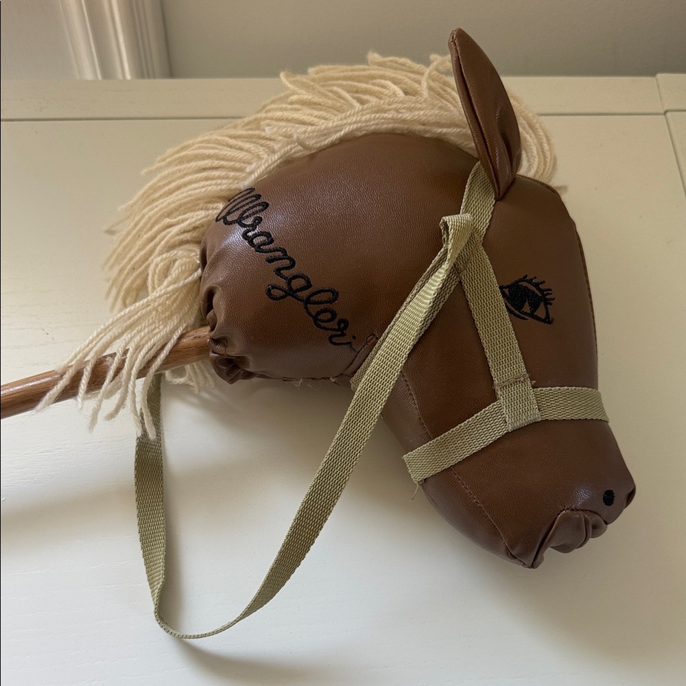 Vintage RARE Wrangler Brown and Cream Hobby Horse